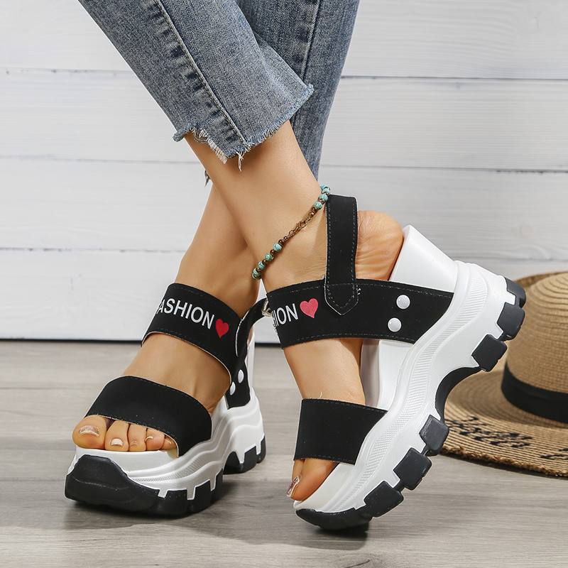 women s wedge heeled sandals platform open toe ankle strap details 1