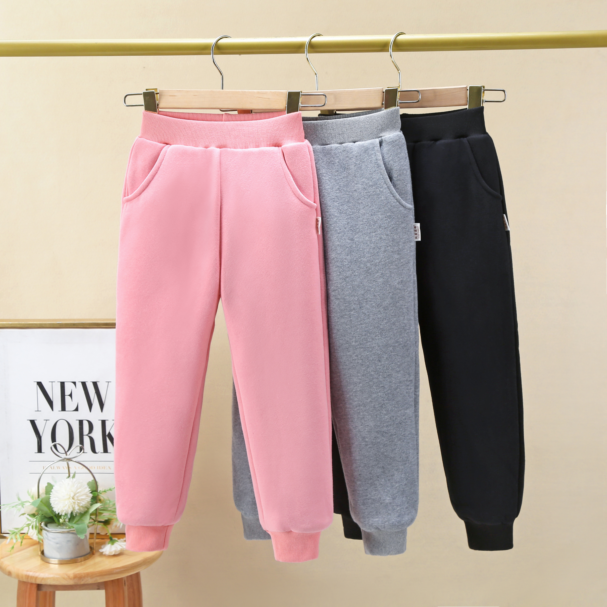 GIRLS' SOFT FLEECE SWEAT PANTS STRING - Moda Kids