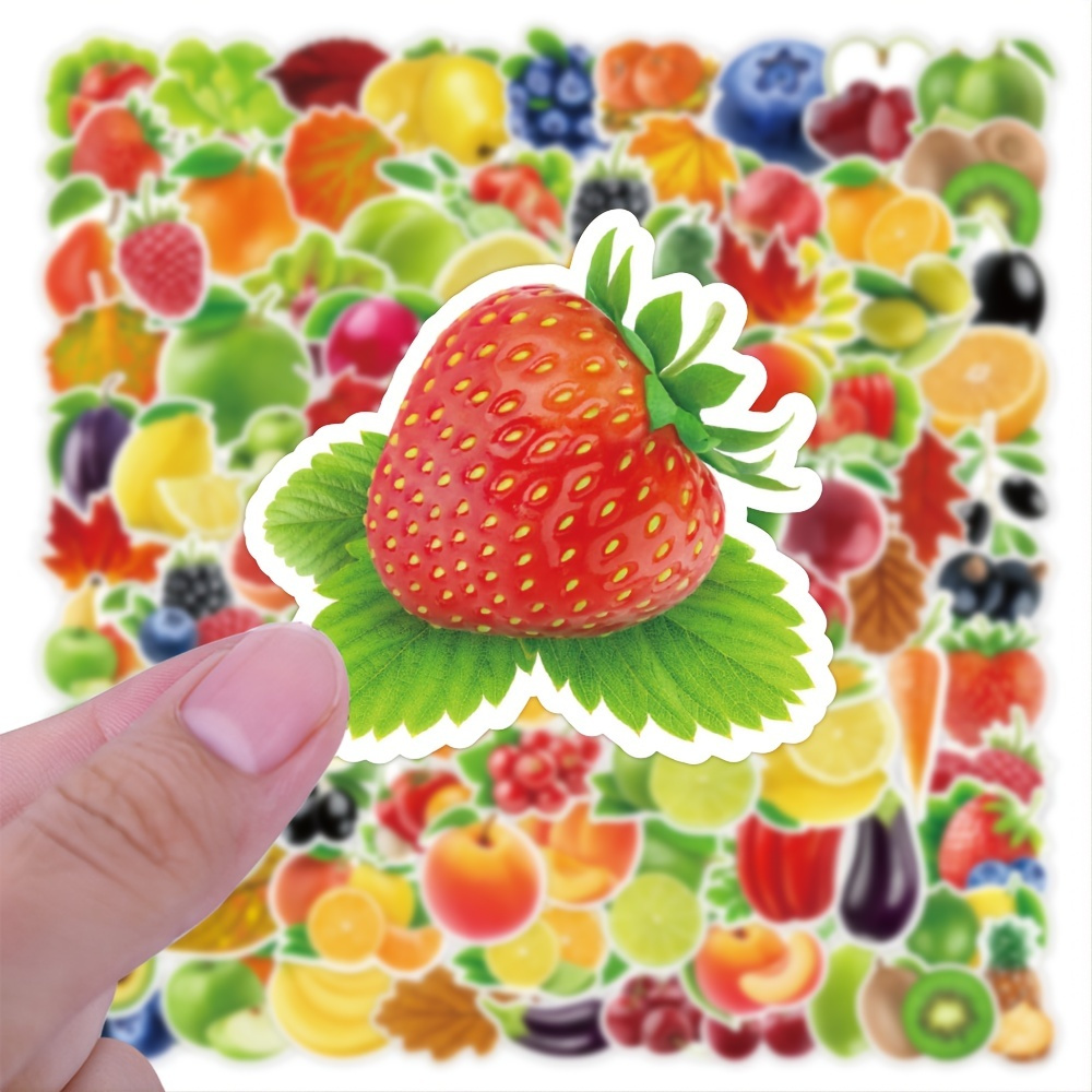 Fruit Stickers Cute Fruits Stickers Waterproof Stickers - Temu