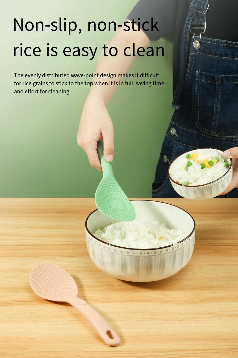 Silicone Rice Spoon Heat Resistant Rice Cooker Spoon Non Temu