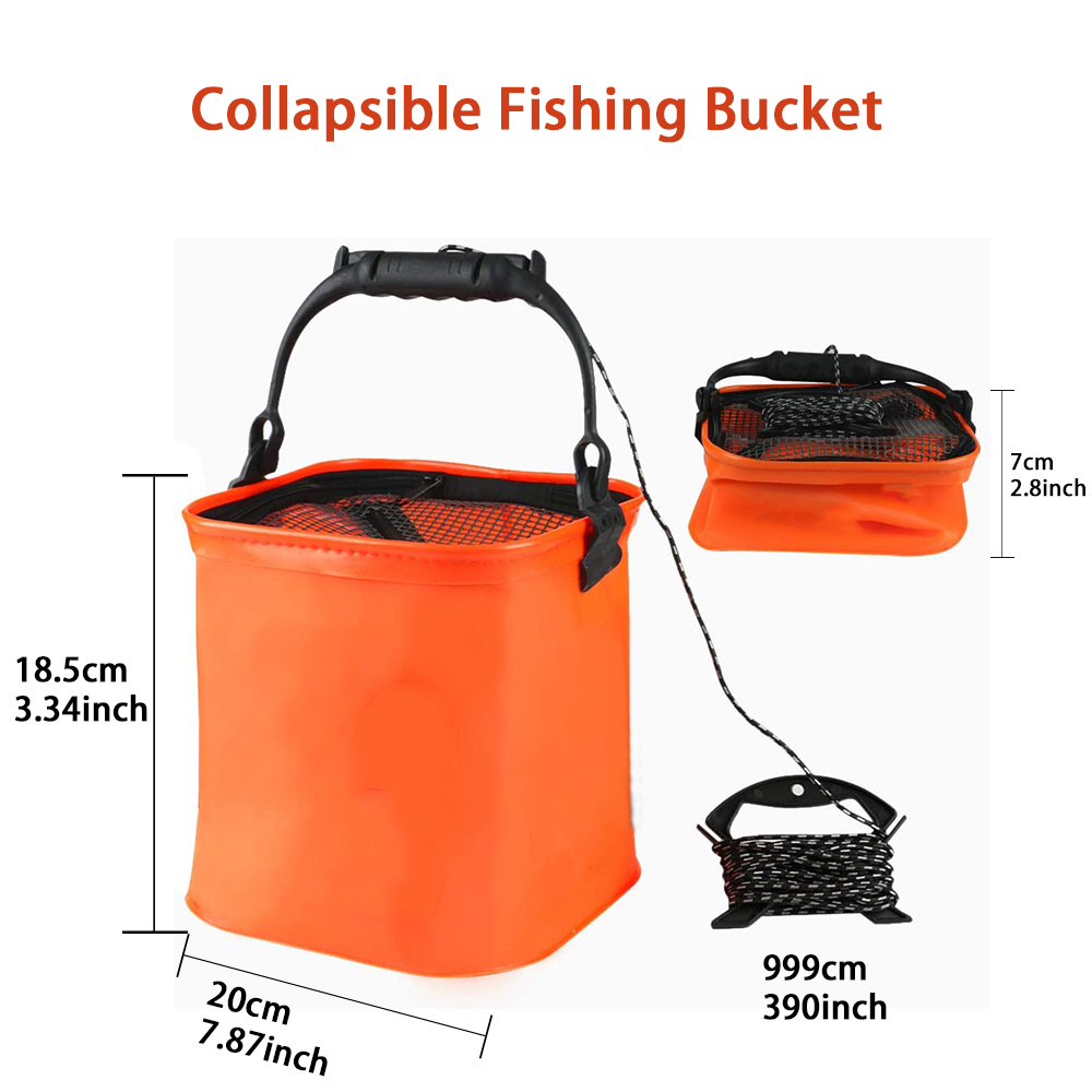 Compact Waterproof Fishing Bucket Perfect Camping Traveling - Temu