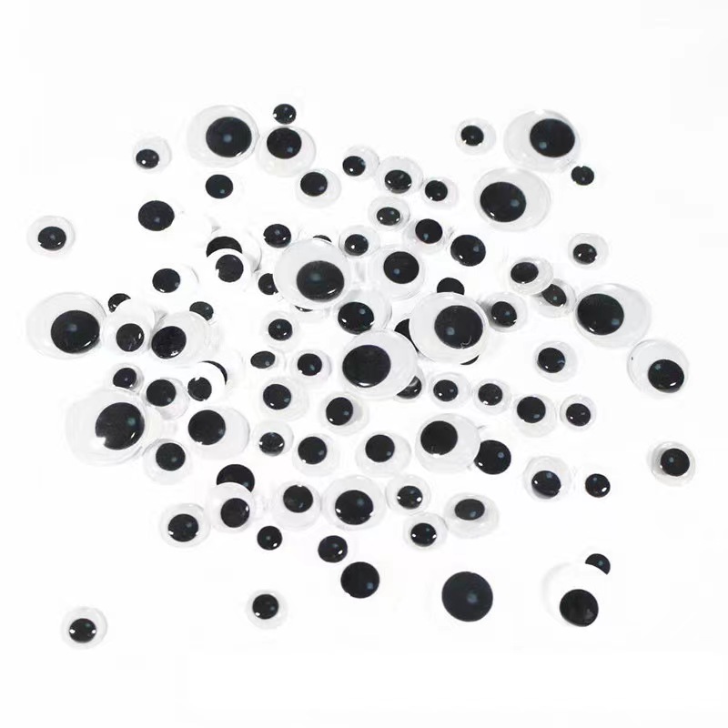 Self-adhesive Wiggle Googly Eyes Craft Eyes Assorted Size Wobbly