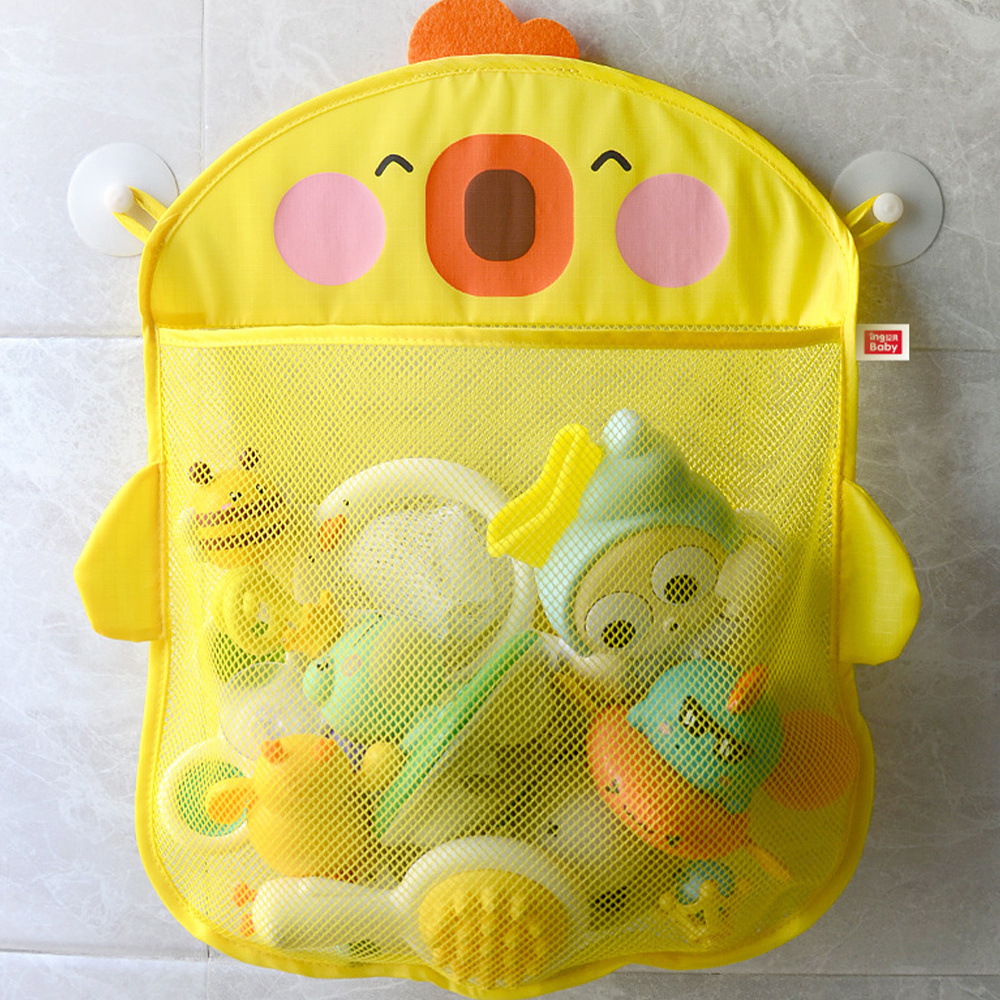 Baby Bath Toys Mesh Net Toy Storage Bag Multifunction Baby Suction