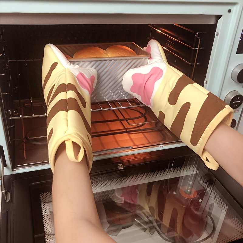 Cartoon Oven Mitts Cute Hippo Microwave Use Anti Scald Gloves Kitchen  Bakeware - China Oven Mitts and Bake Glove price