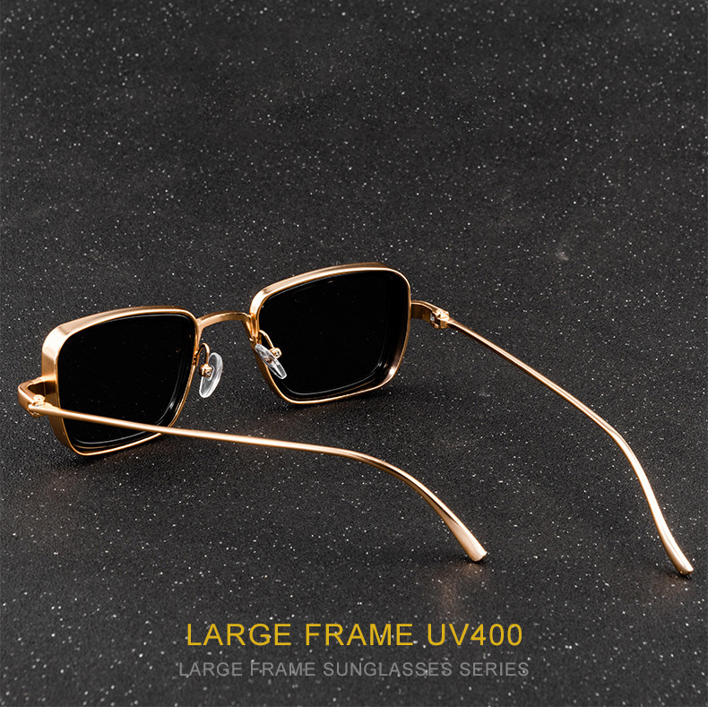 New Fashion Retro Creative Casual Men's Metal Square Frame