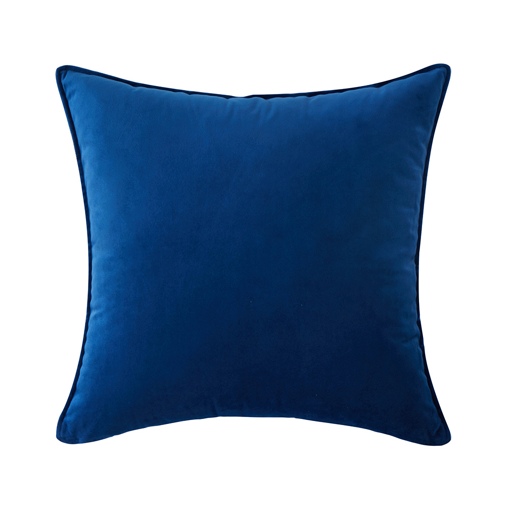 Velvet Navy Blue Throw Pillow Covers 18 X 18 Decorative - Temu