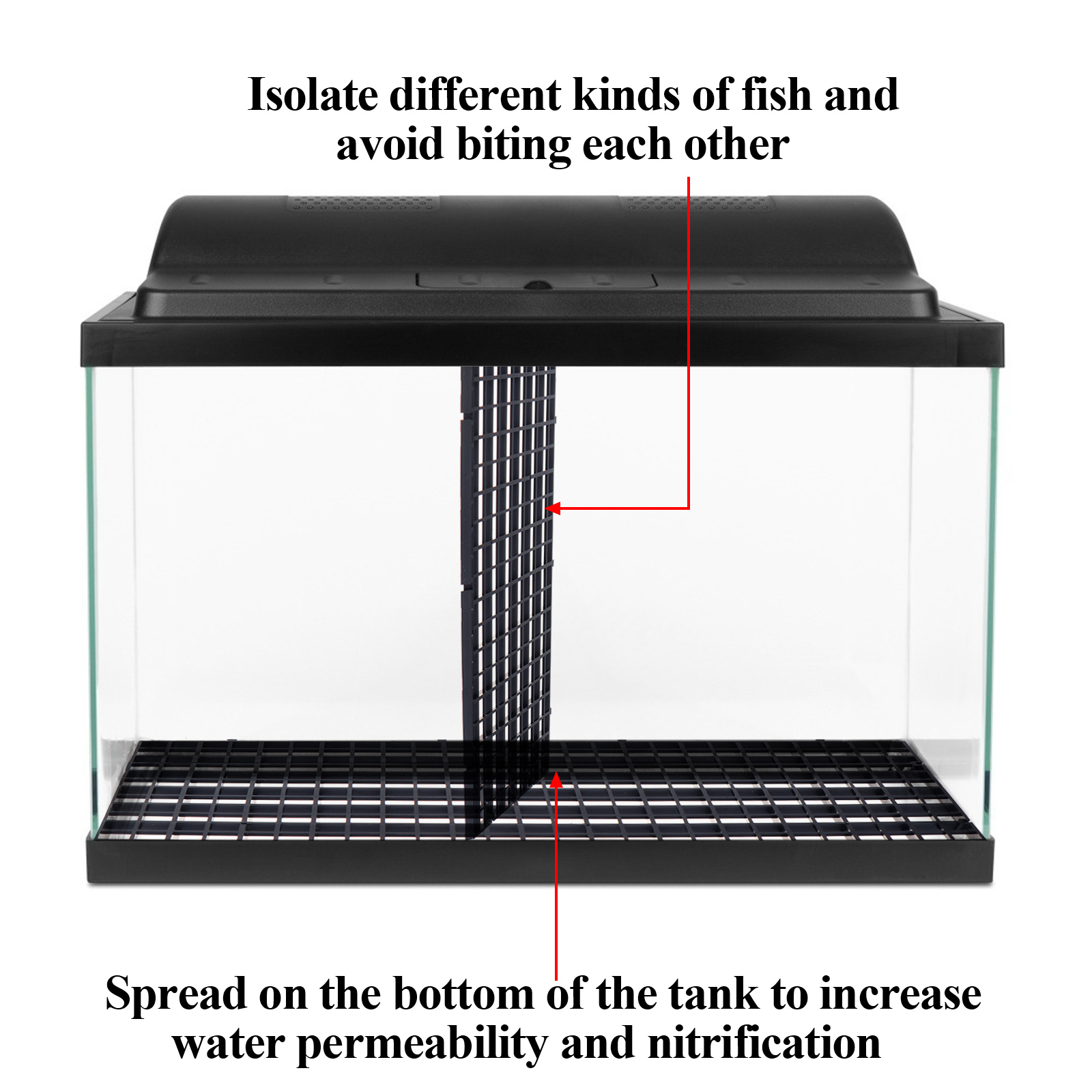 Grid Divider Tray Egg Crate Aquarium Fish Tank Filter Bottom Temu