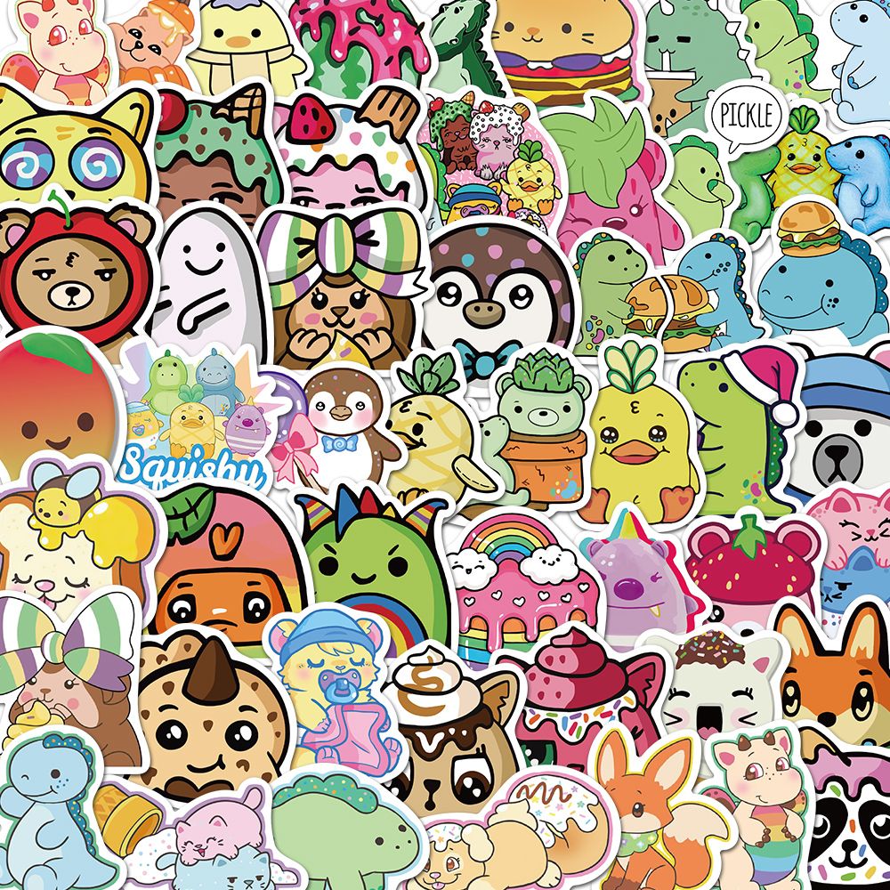 50pcs Cartoon Characters Doodle Graffiti Stickers Mobile Phone Case Ipad  Helmet Decoration Waterproof Stickers | Don't Miss These Great Deals | Temu