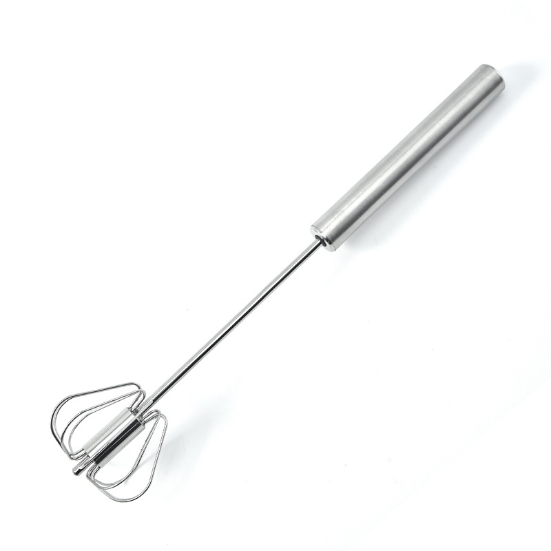 1pc stainless steel semi automatic egg beater egg whisk kitchen tools details 5