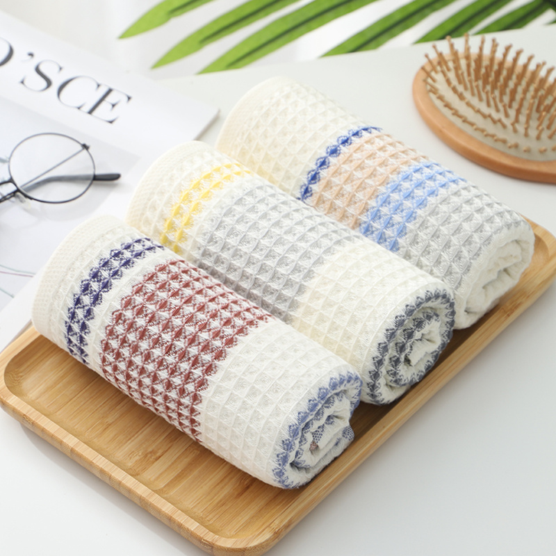 4Pcs/Set Cotton Waffle Weave Hand Towels, Super Water Absorbent