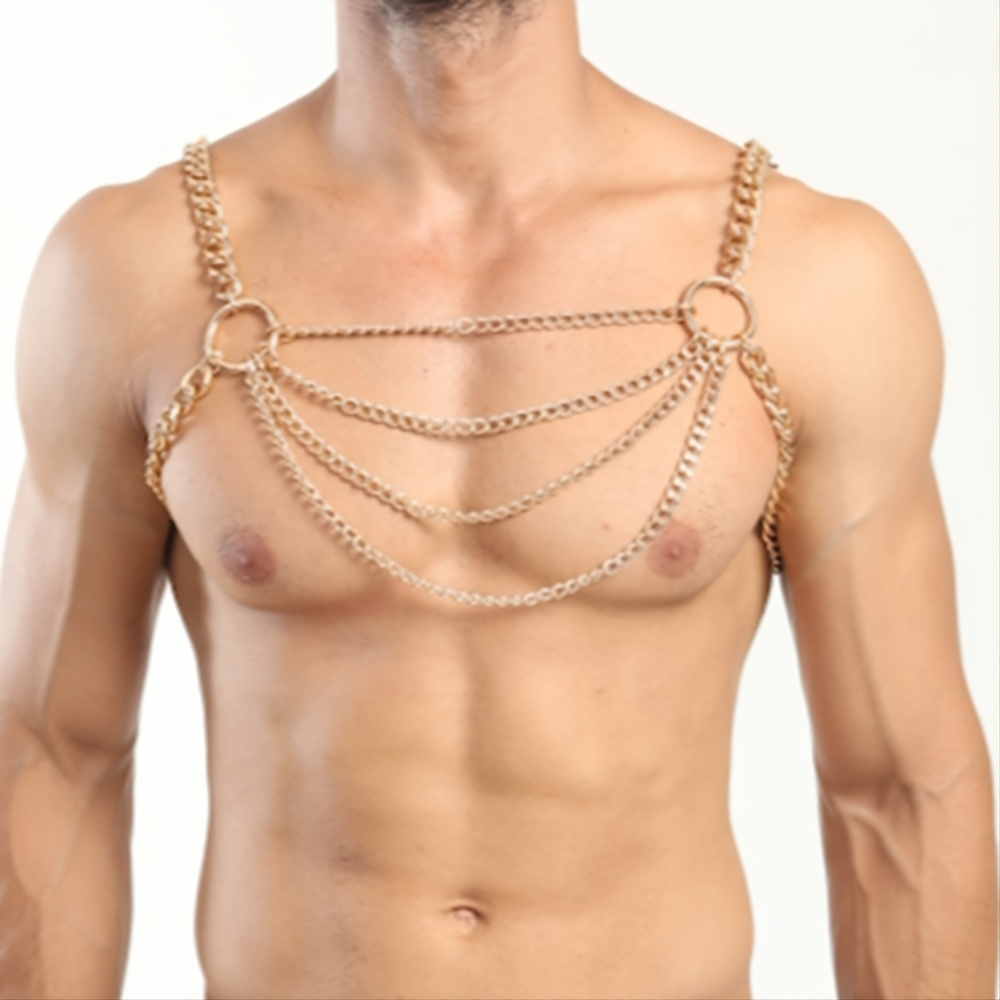 Personality Exaggerated Sexy Chest Chain Body Chain Jewelry - Temu