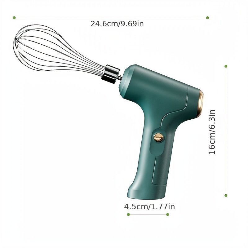 Stainless Steel Electric Egg Beater, Portable Baking Handheld Whisk Without  Splatter For Drinks, Hot Chocolate & Soups, Mini Mixer