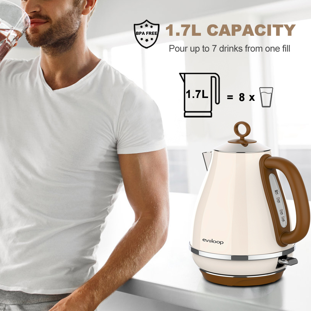 brew the perfect cup of tea with this 1 7l electric kettle bpa free auto shut off boil dry protection 120v 1500w details 0