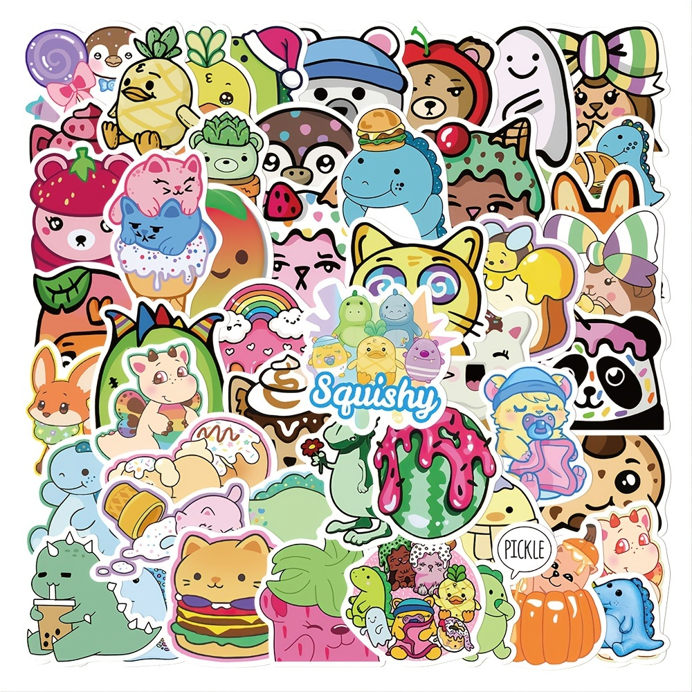 50 Sheets Moriah Elizabeth Characters Stickers Laptop Trunk Decor ...