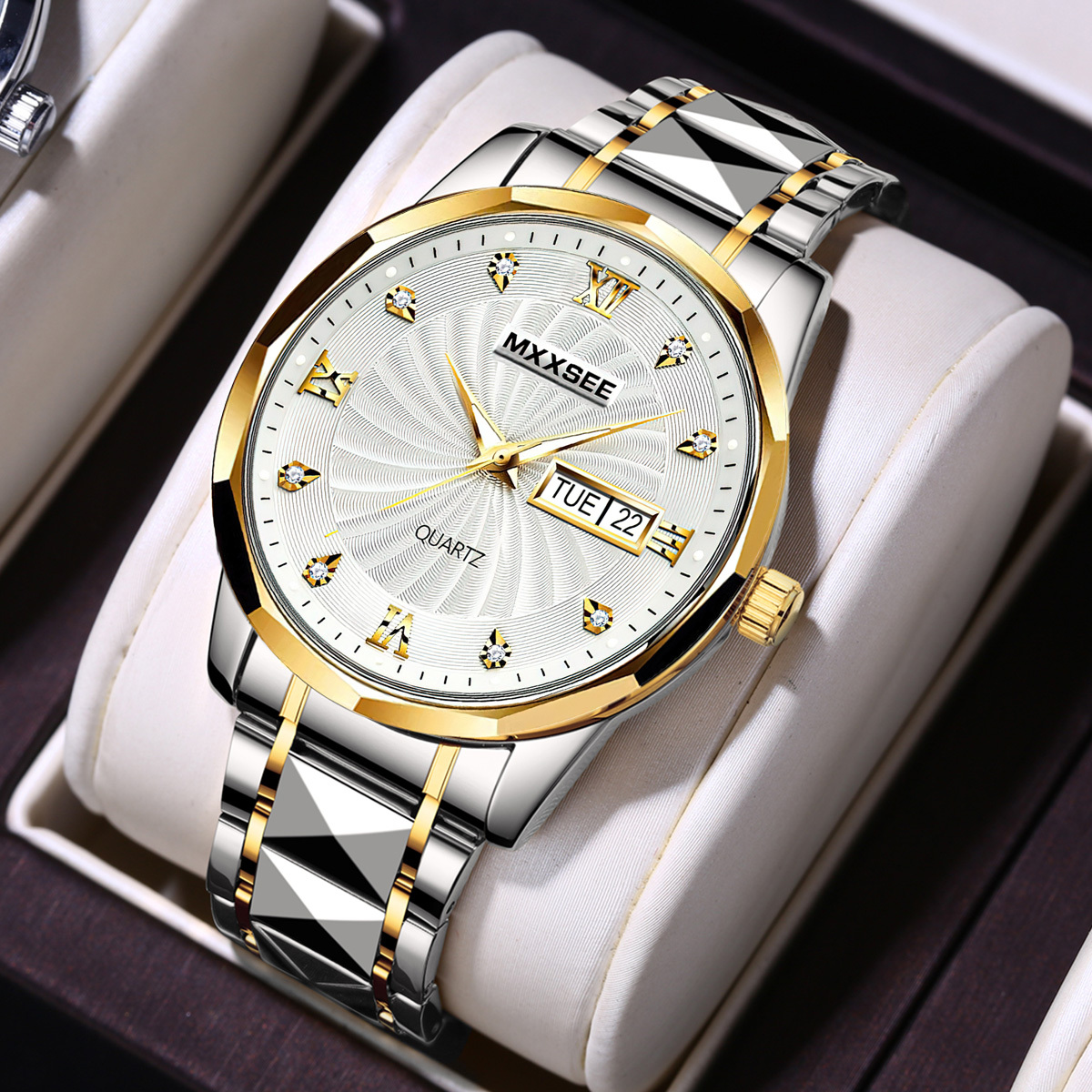 Fashion Men Stainless Steel Watches Man Casual Quartz - Temu