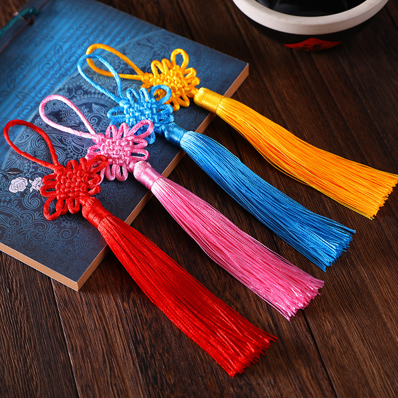 qbodp 10 Pieces Small Tassels,6cm Chinese Knot Tassel Hanging  Ornament,Handmade Craft Tassels for Bookmarks,Keychain,Gift Tag,Crafts and  Jewelry