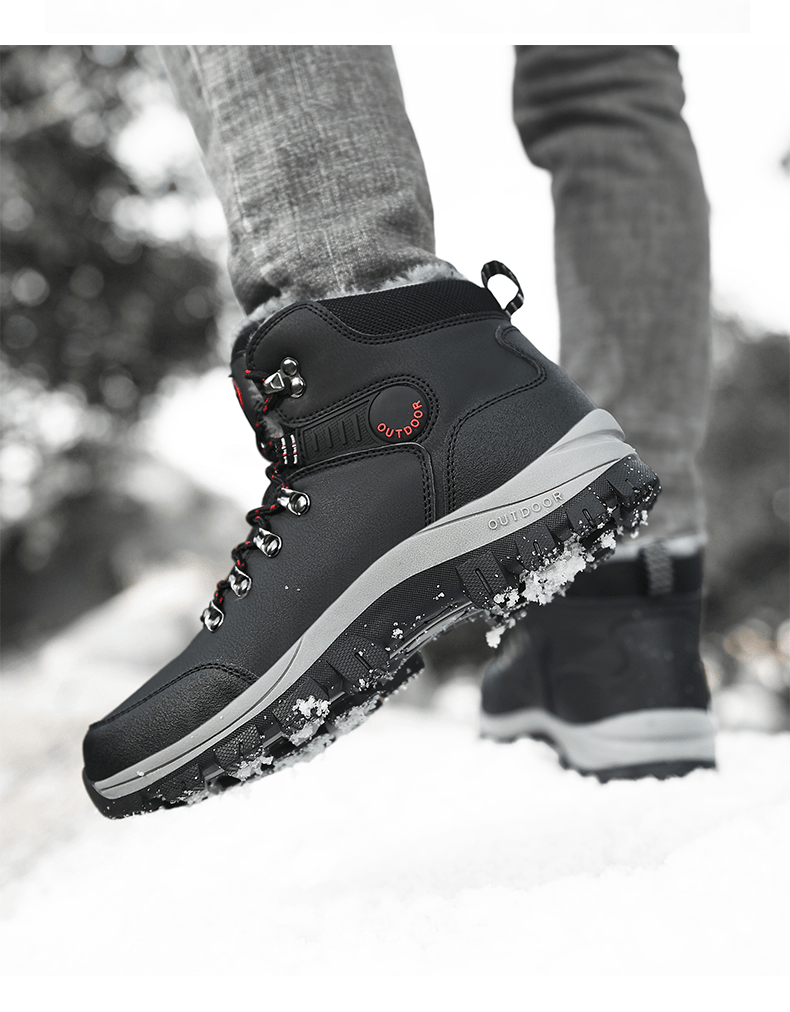 Botas Nieve Antideslizantes Plataforma Forro Polar Cálido Cuero Genuino  Hombre Invierno - Calzado Hombre - Temu Chile