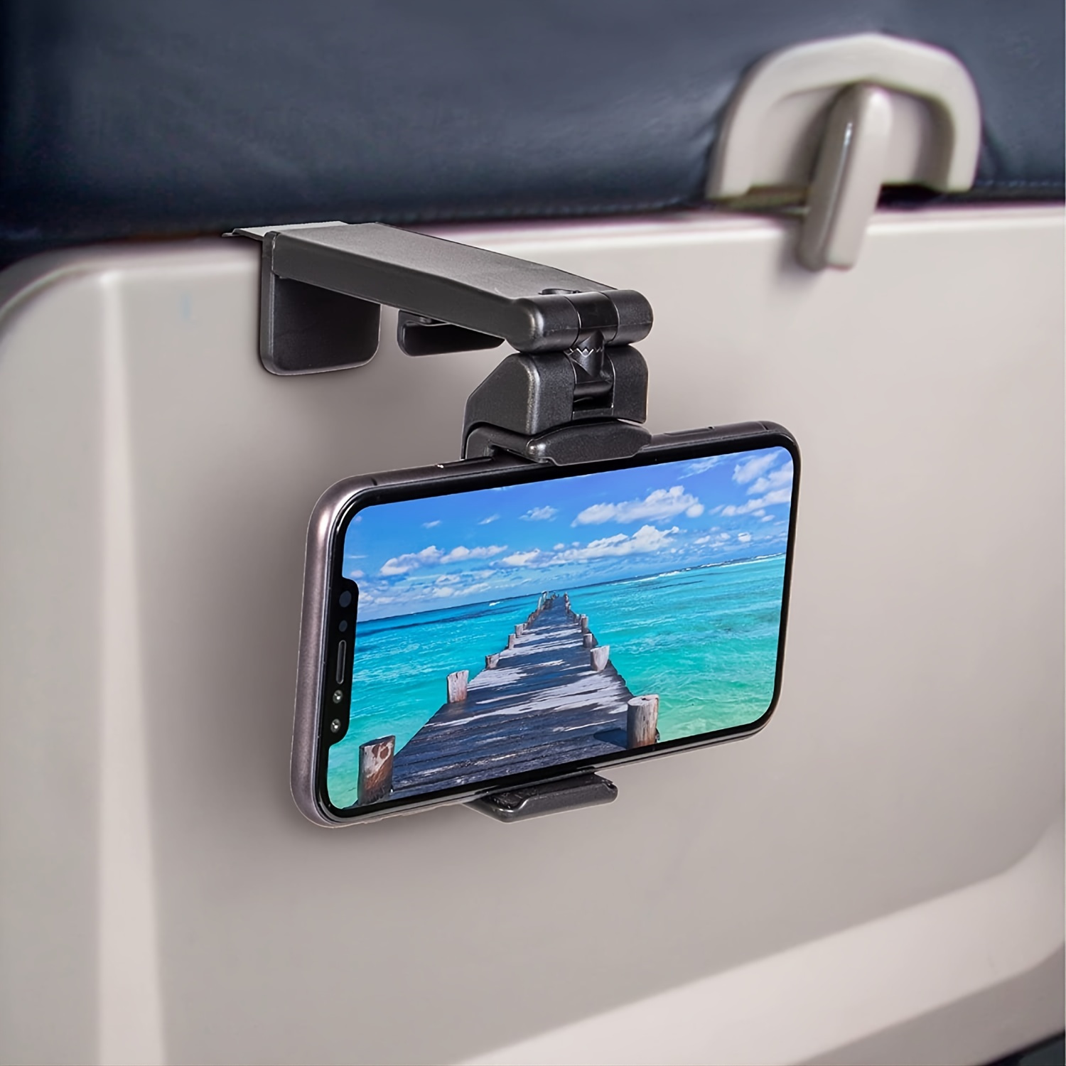 Airplane Travel Essentials Phone Holder, Klearlook Universal Flight  Essentials Phone Mount with Multi-Directional 360° Rotation, Travel Must  Haves