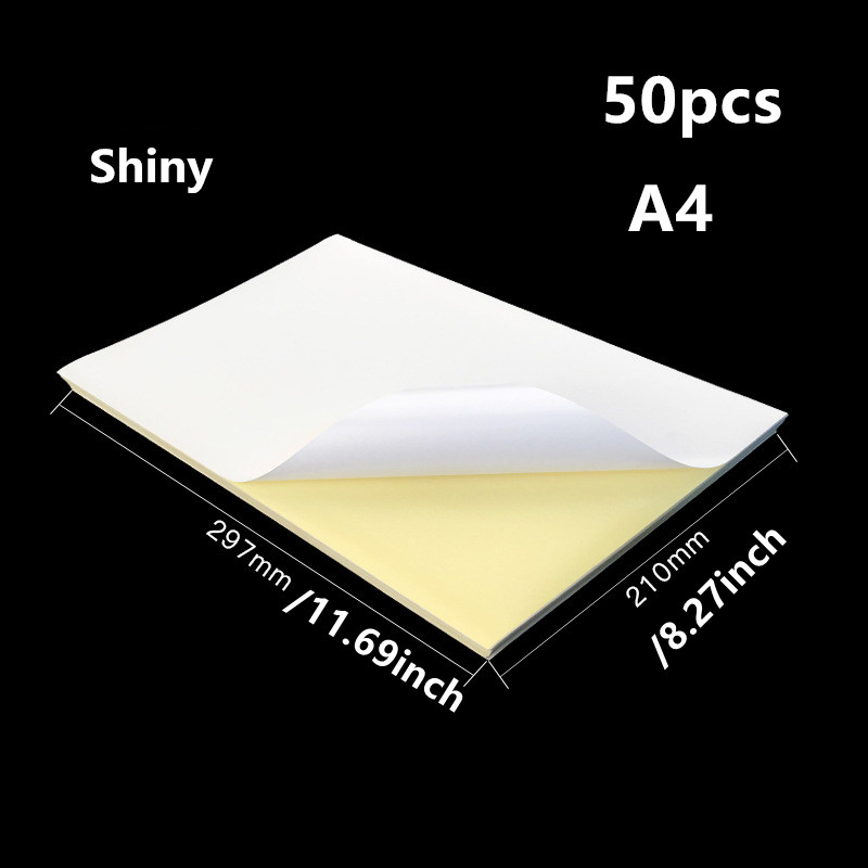 Autocollant mat vinyle / Étiquettes imprimables blanches