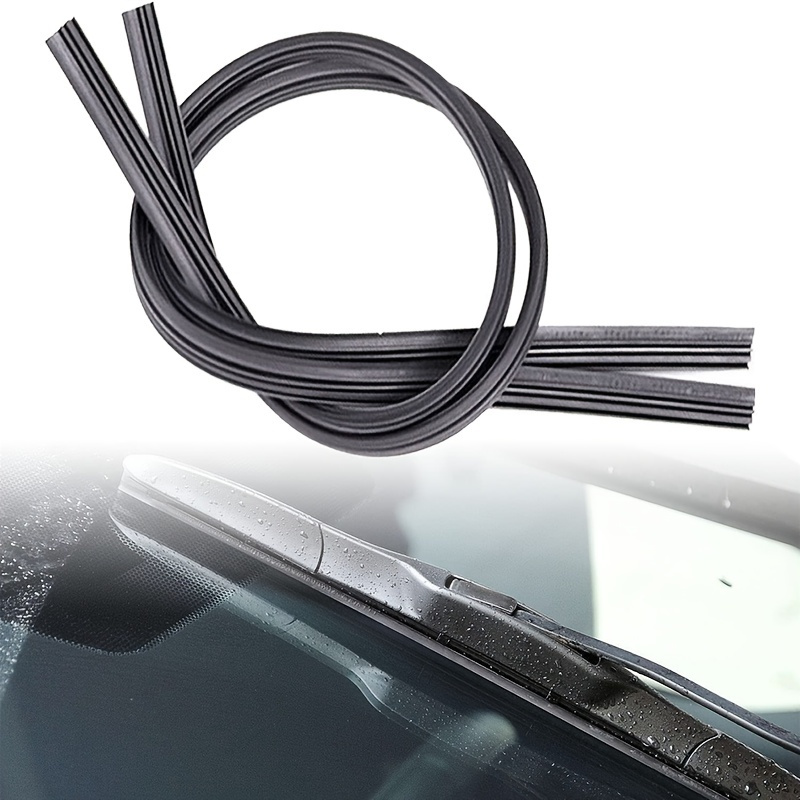 6PCS Car Windshield Wiper Blade Strips, Frameless Window Boneless Insert  Silicone Strips,Auto Accessories for Most Vehicle Buses Trucks.