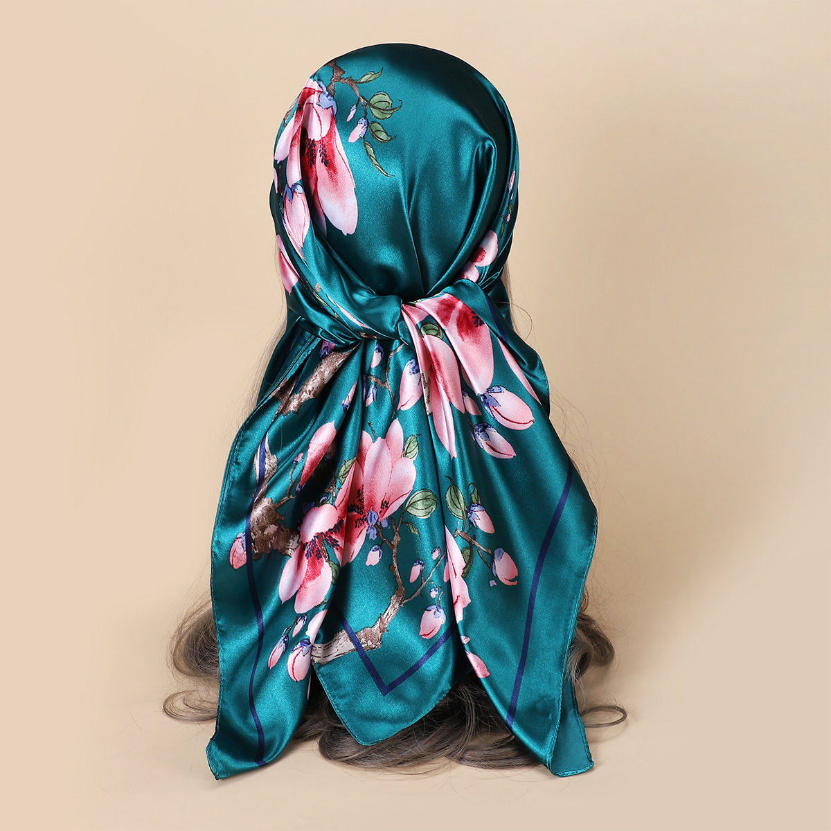 Bufanda para mujer 70 x 70 cm poliéster, alta calidad, sensación