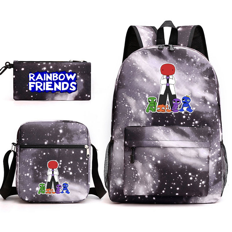 18 Inch Rainbow Friends Backpack travel bag full printing student school bag  - giftcartoon