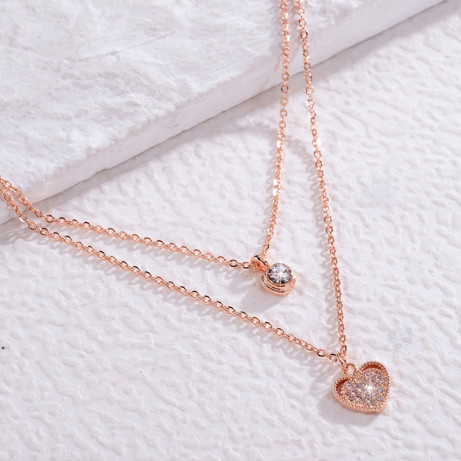 1pc Fashion Versatile Classic Rose Gold Valentine's Day Necklace | Save ...