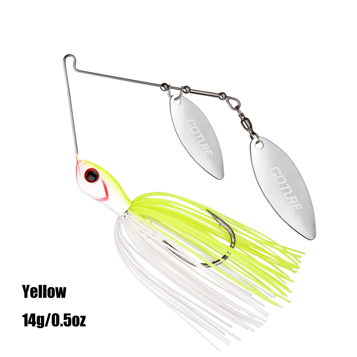 Fishing Lures Kit Hard Metal Spinnerbait Sharp Sea Fishing Spinner Baits  and Lures for Bass Mackerel Trout Bluefish Pike Salmon : :  Sports & Outdoors