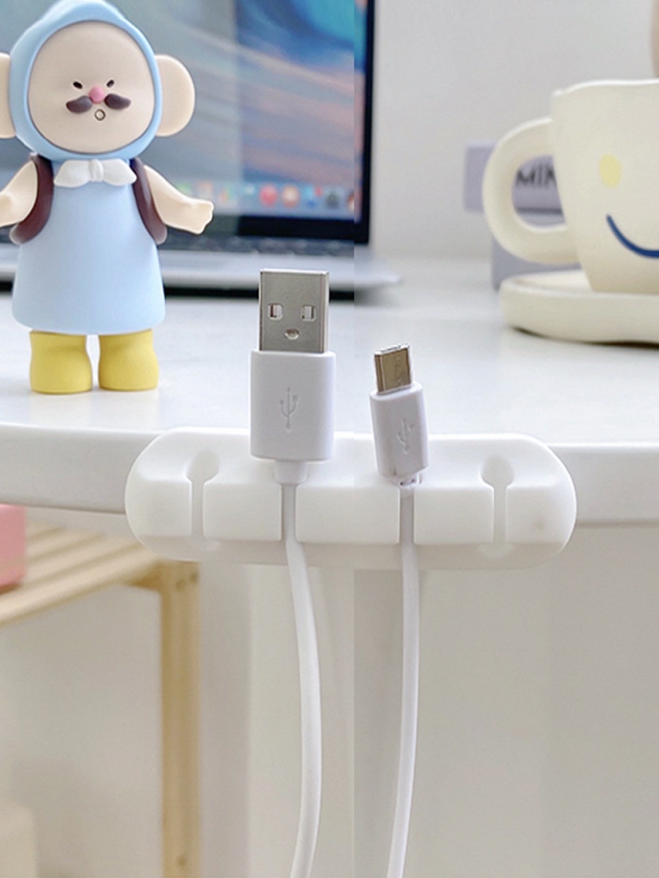 Organize Desk Cable Holder Clips Ultimate Desktop Cable Temu