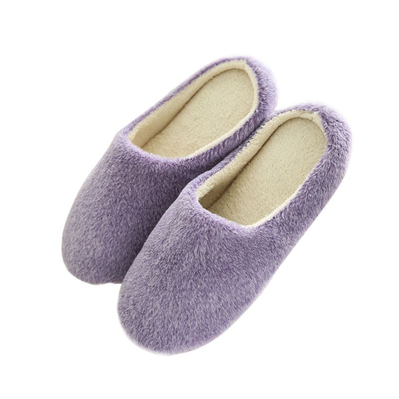 Solid Fleece Footwear, Women's Bubble Warm Soft Slides,Slippers Women,Temu