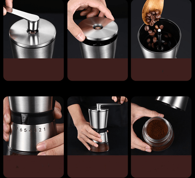 Manual Coffee Bean Grinder Instant Grinding Hand Shake - Temu