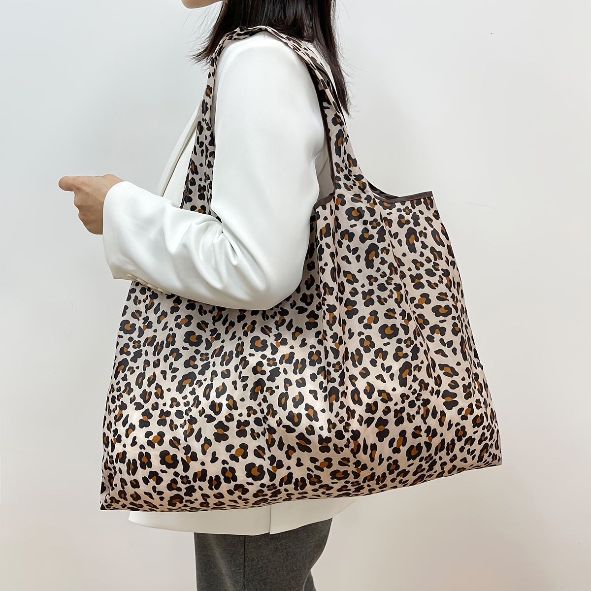 Bolso Fin Semana Estampado Leopardo Bolso Viaje Mujer Bolso - Temu Mexico