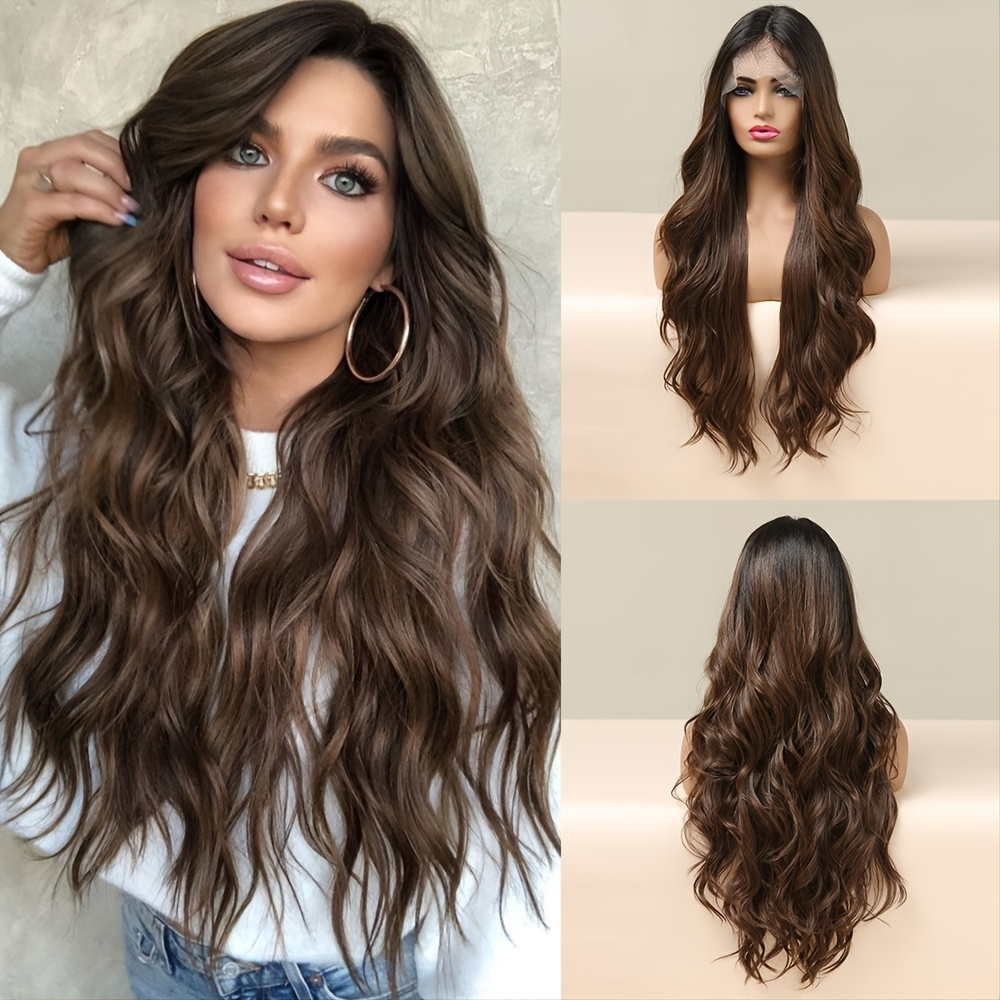 Details About 28 Inch Long Heat Resistant Dark Red Midpart No Bangs