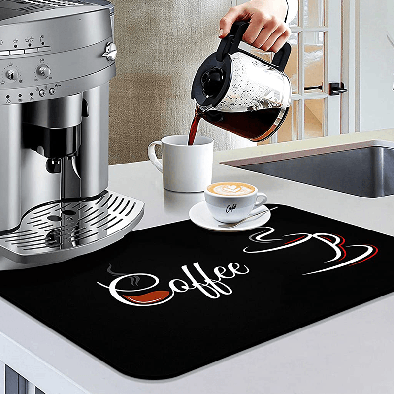 Lowest Price: Coffee Mat Absorbent Rubber Backed Quick