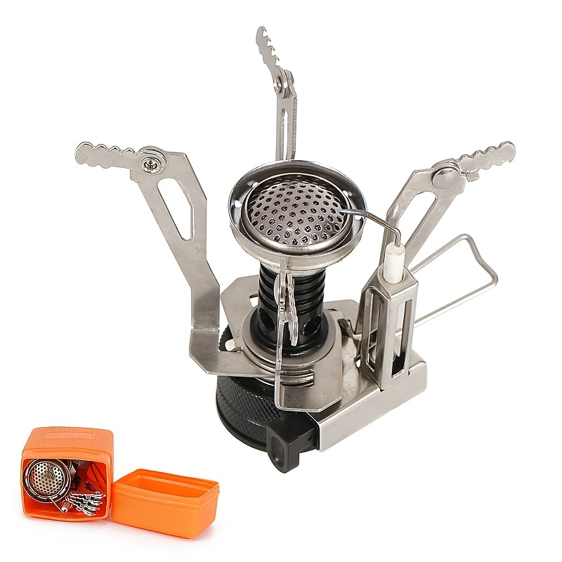 Portable Ultralight Backpacking Stove With Piezo Ignition For