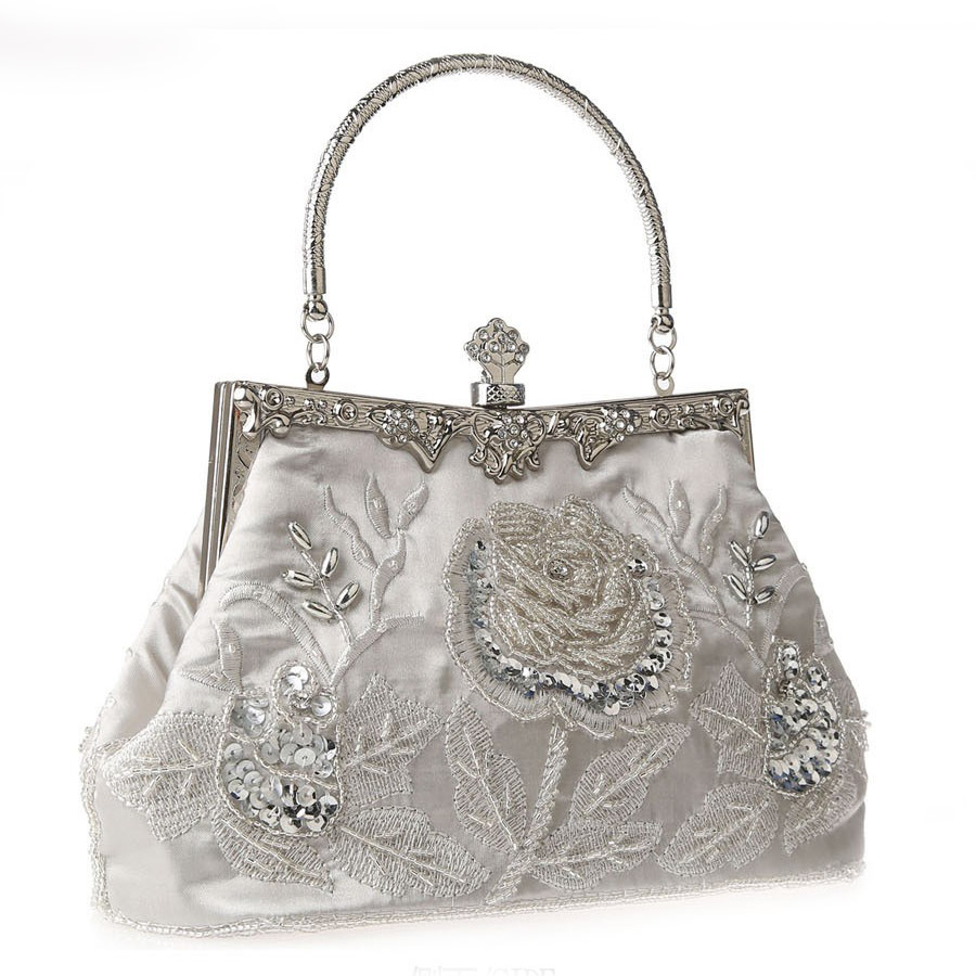 Vintage Beaded Wedding Handbag