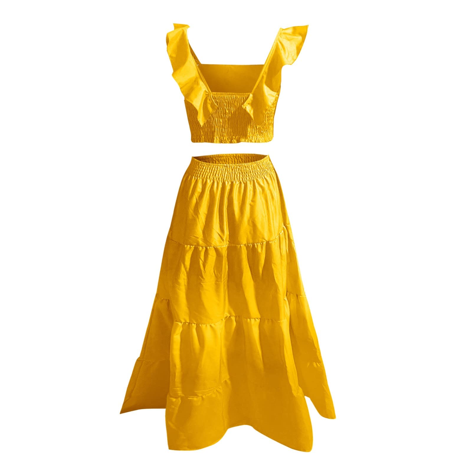 High Waisted Skirt And Corset Top Set — YELLOW SUB TRADING