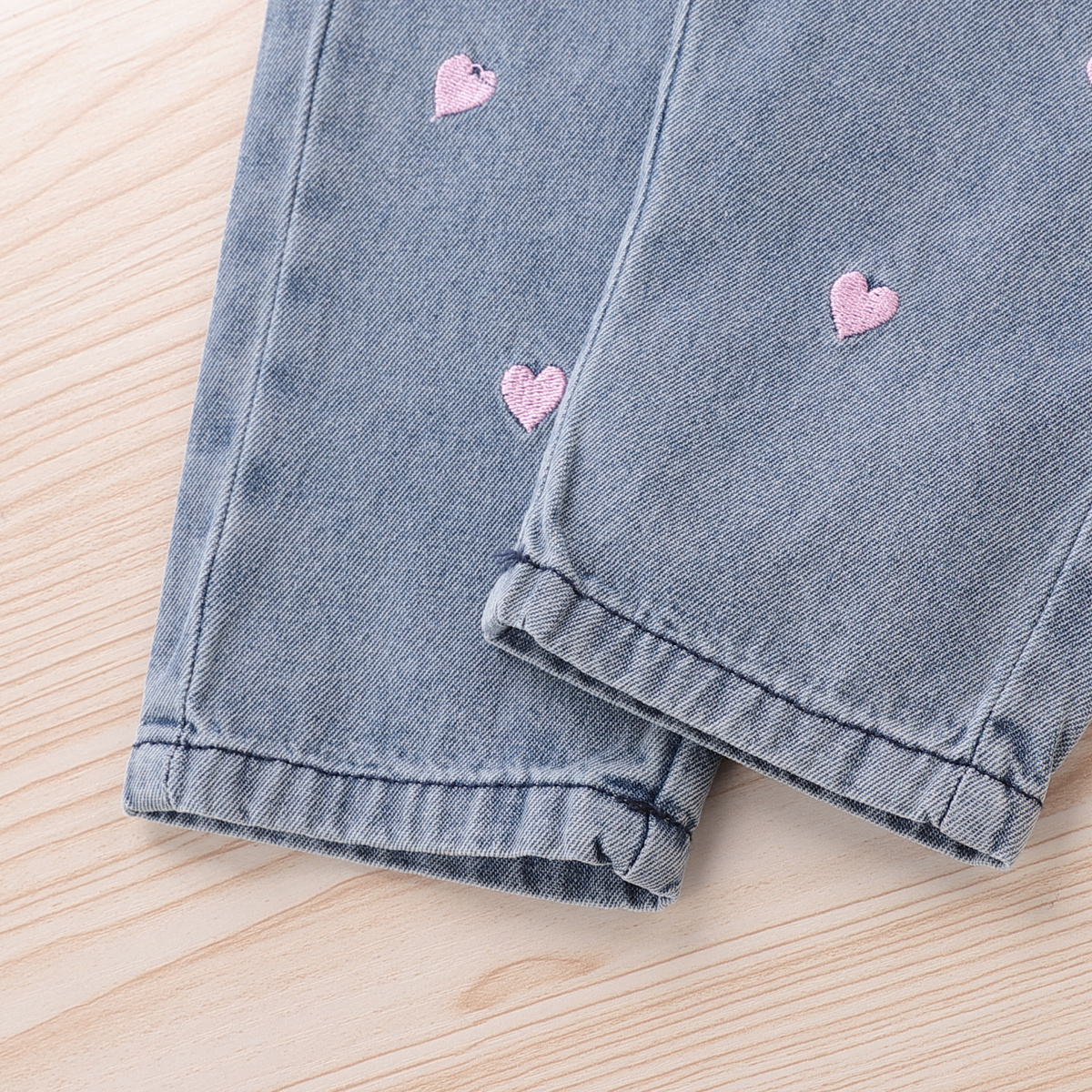 Jeans Girl Heart Pattern Girl's Jeans Spring Autumn Jeans Kids