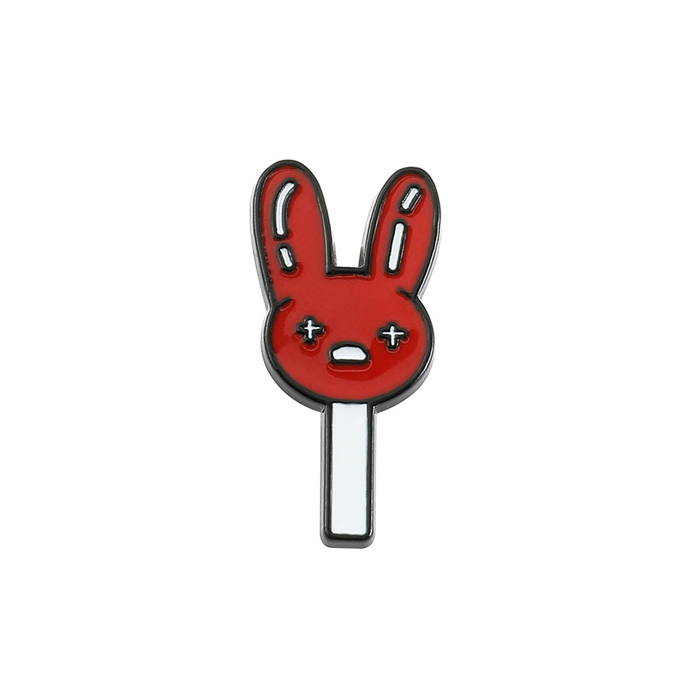 Bad Bunny Metal Oil Drip Brooch For Men