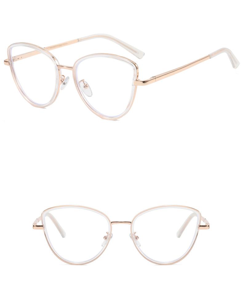 Cat Eye Tr90 Frame Clear Lens Glasses Retro Fashion - Temu