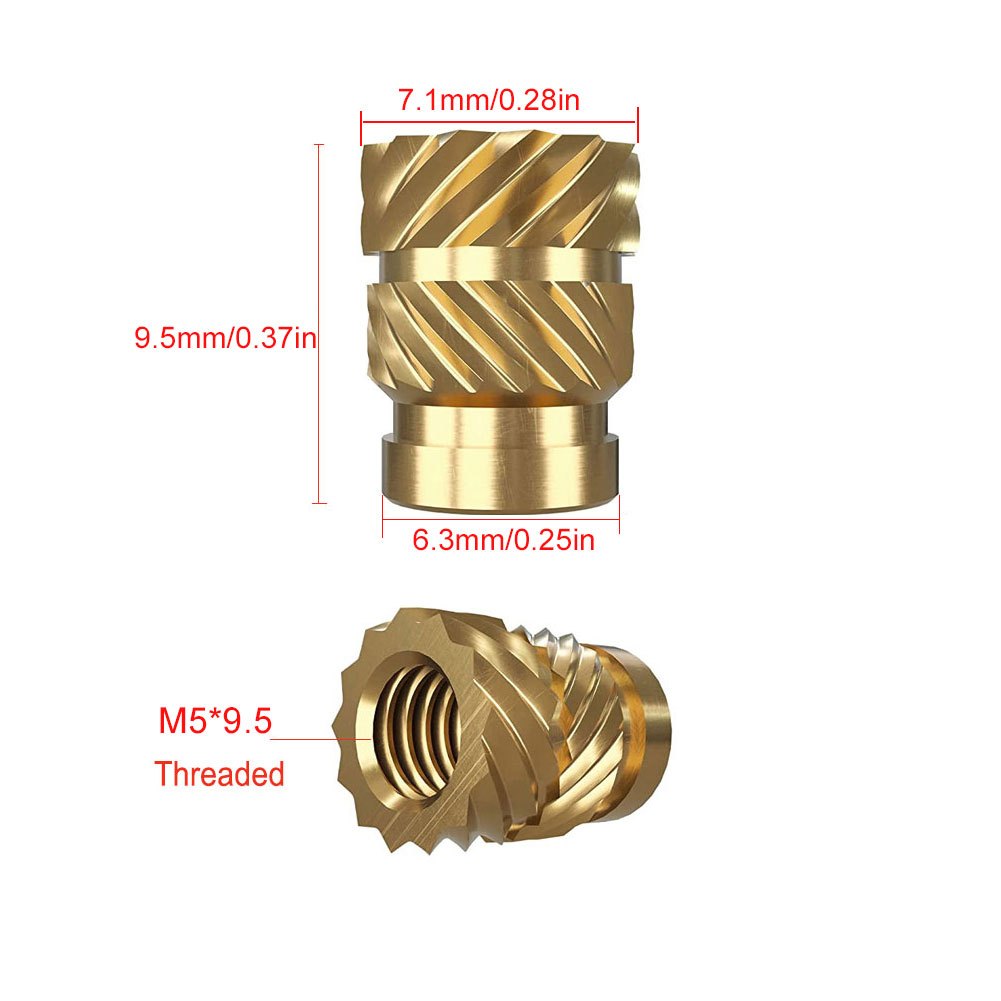 M3 Threaded Inserts M3 Female Threaded Heat Inserts Brass - Temu
