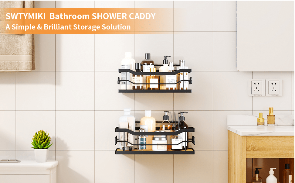 Natural Bamboo Shower Rack Organizer, Shower Rack With 12 Hooks, Rustproof  Waterproof Shower Rack, Stainless Steel No Drilling Bathroom Shower  Organizer, For Bathroom And Kitchen - Temu