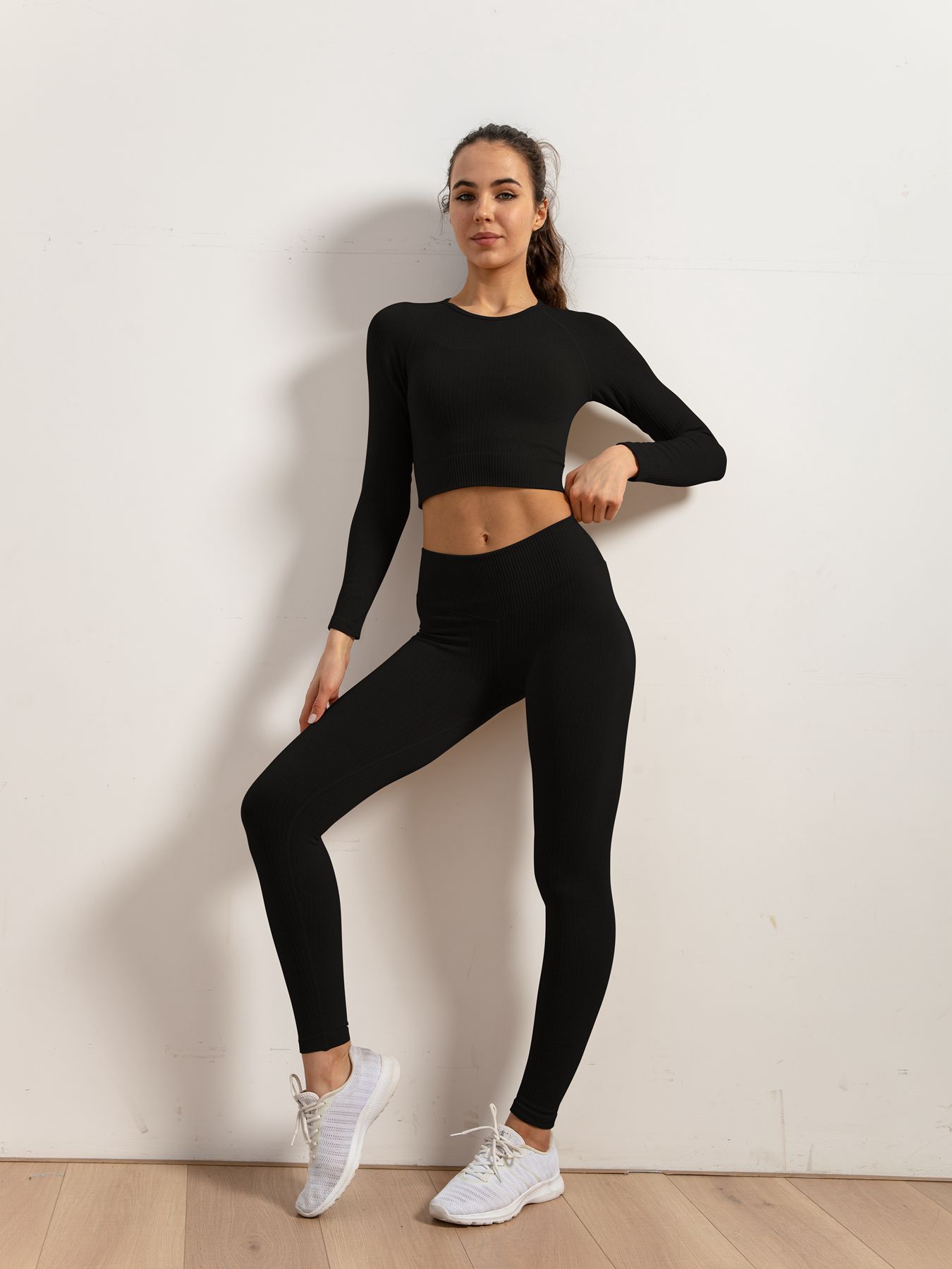  FZZDP - Conjunto de ropa de yoga para mujer, fitness