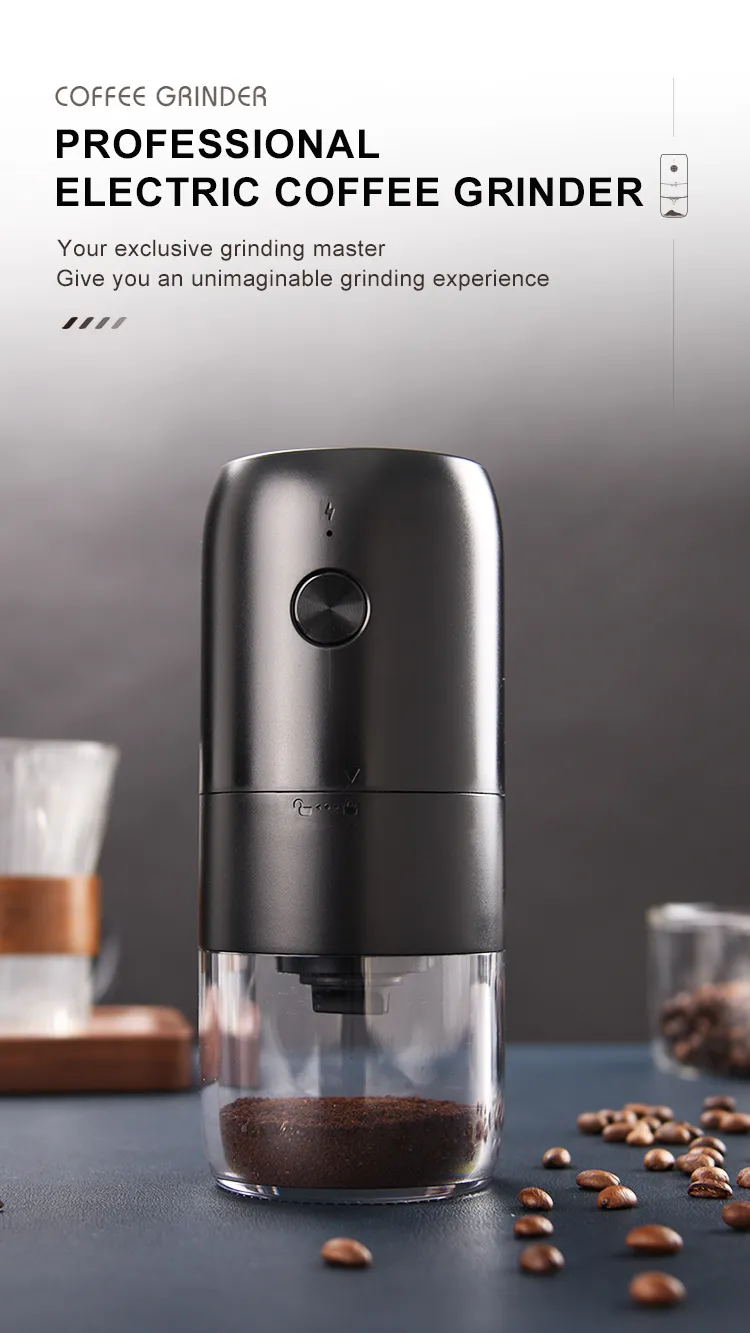 Usb Rechargeable Portable Electric Burr Coffee Grinder With Multiple  Grinding Settings For Espresso And French Press - Conical Burr Grinder For  Smooth And Even Grinding - Temu Portugal