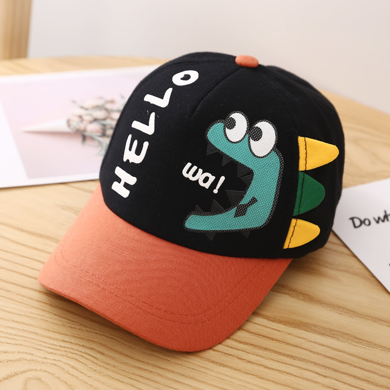 Gorra de béisbol con dibujo de dinosaurio para niño y niña, gorro