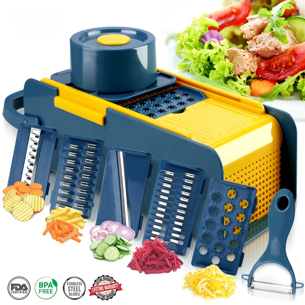 11 in1 Vegetable Chopper Cutter Chopper Multifunctional Veggie Chopper with  Container, Onion, 1 unit - Kroger