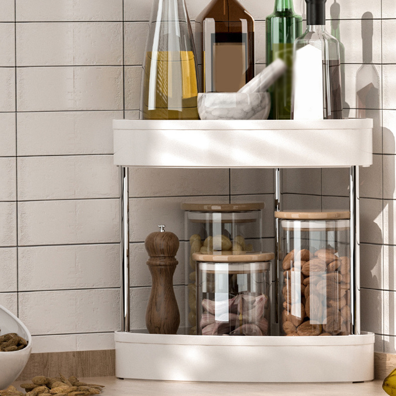 3/4 Layers White Corner Storage Shelf With Wheels Fan shaped Temu