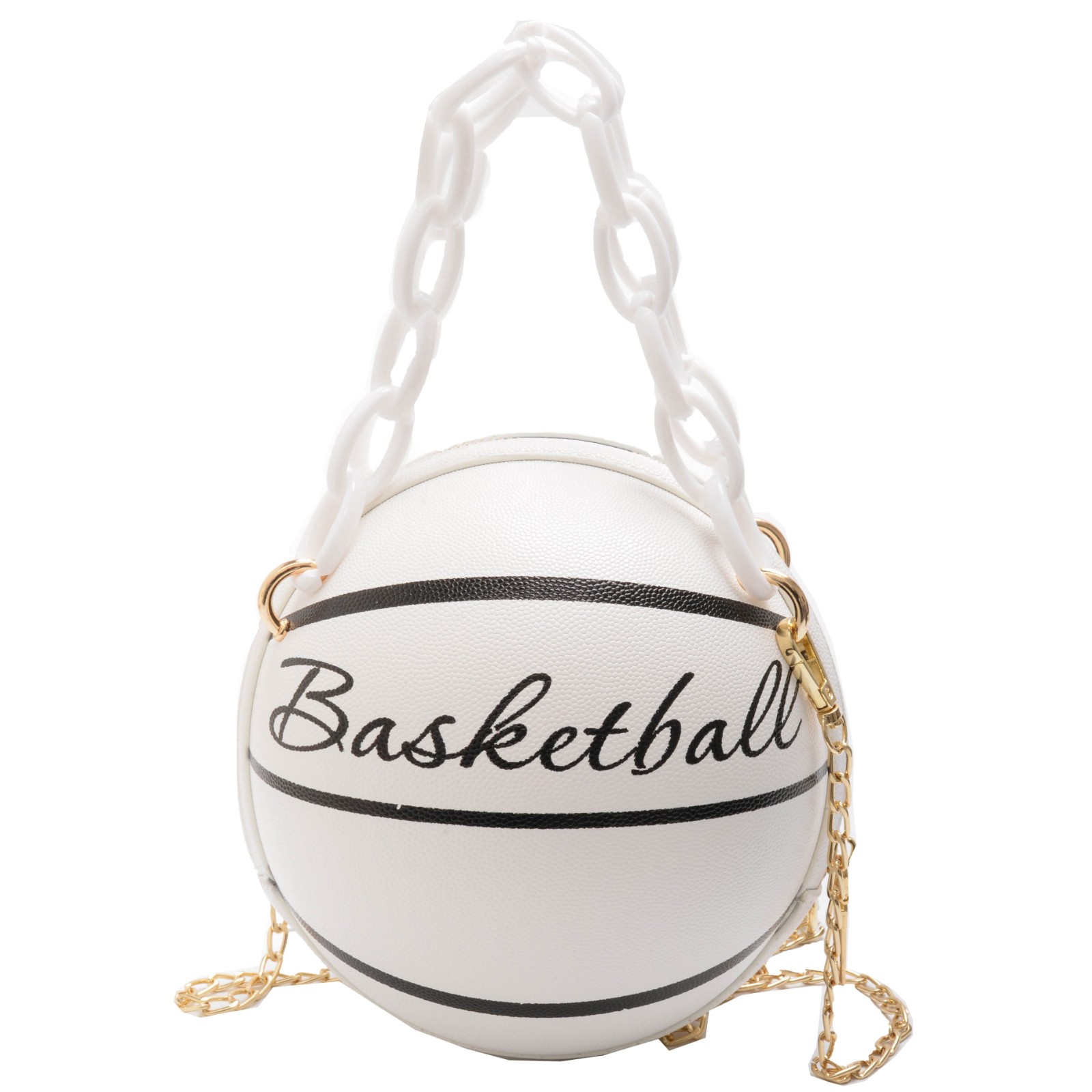 Mini Letter Graphic Basketball Design Circle Bag Fashion Temu