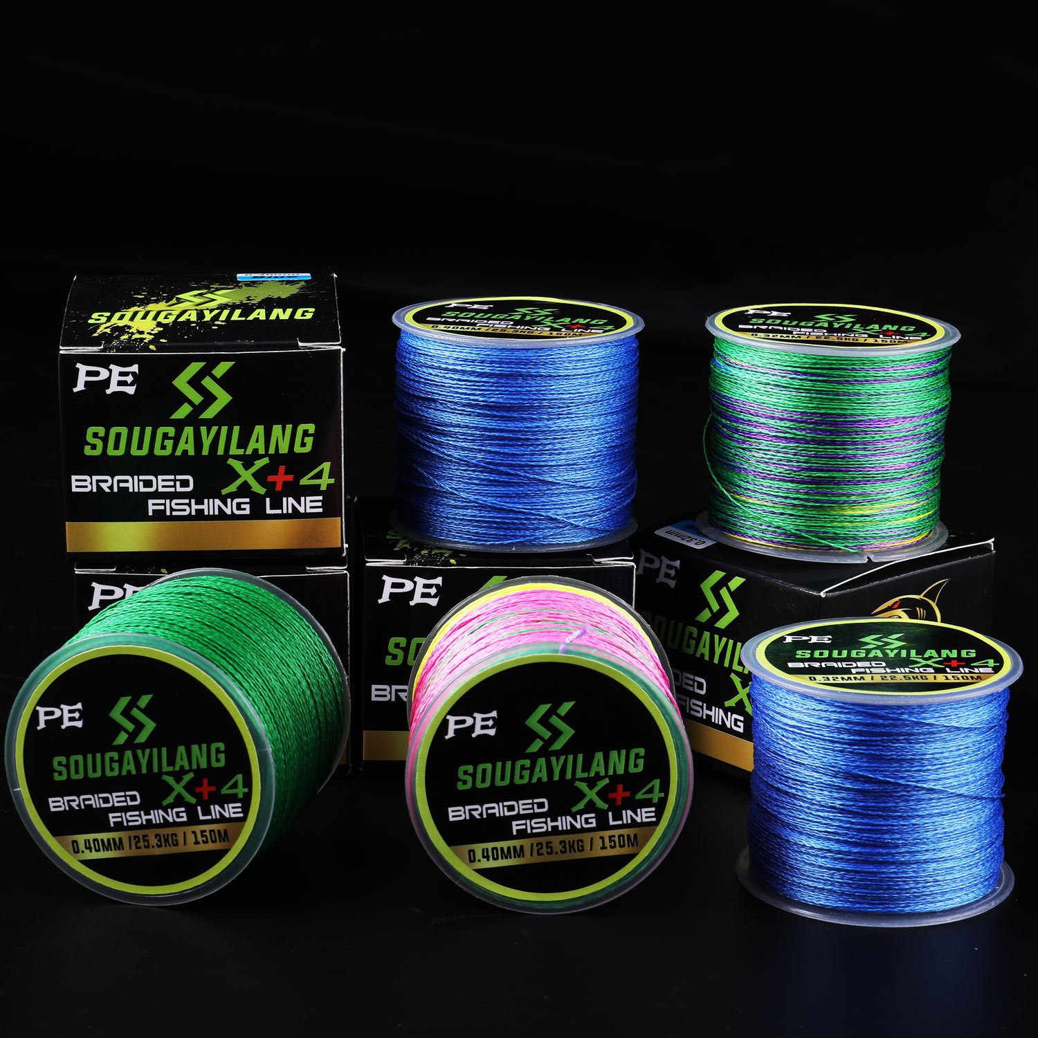 Sougayilang /109yds Fishing Line 4 strand Braided Fishing - Temu