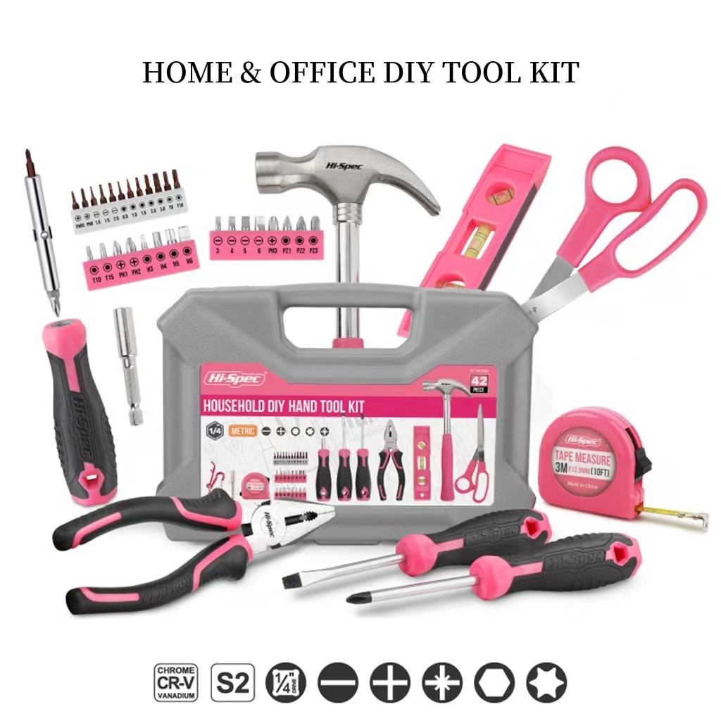 Basics - Juego de 65 herramientas de reparación básicas para el  hogar con bolsa